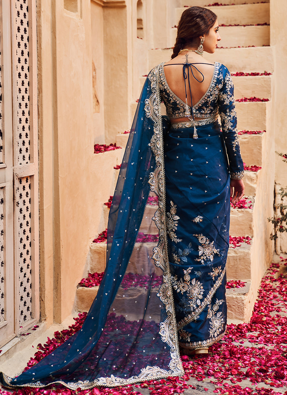 Lehenga Choli In Navy Blue Color Party Wear Designer 2021 – Nameera by  Farooq