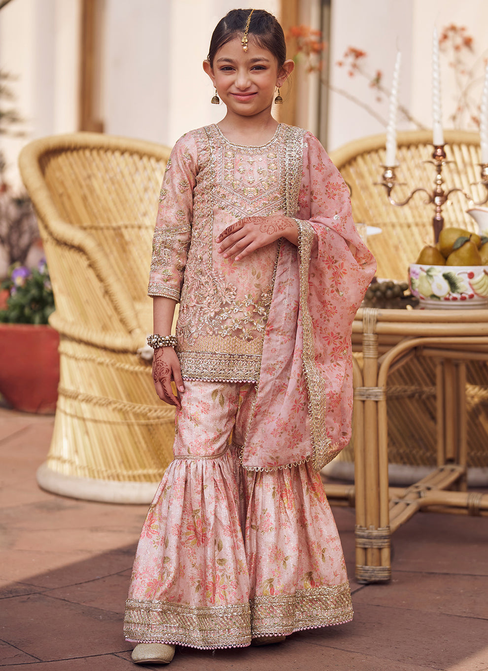 Blush Embroidered Saree – Lashkaraa