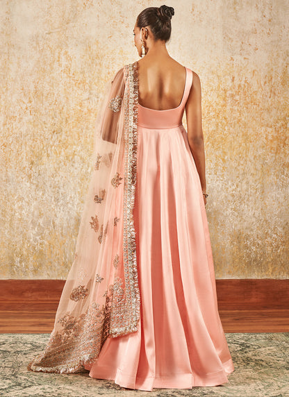 Blush Pink Embroidered Anarkali