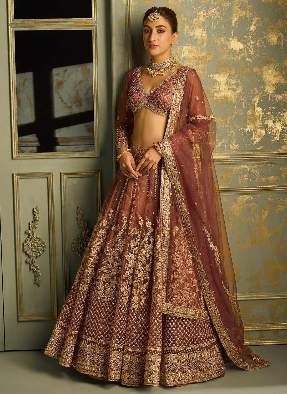 Wine and Pink Mirror Work Wedding Lehenga Choli - Indian Heavy Anarkali  Lehenga Gowns Sharara Sarees Pakistani Dresses in USA/UK/Canada/UAE -  IndiaBoulevard
