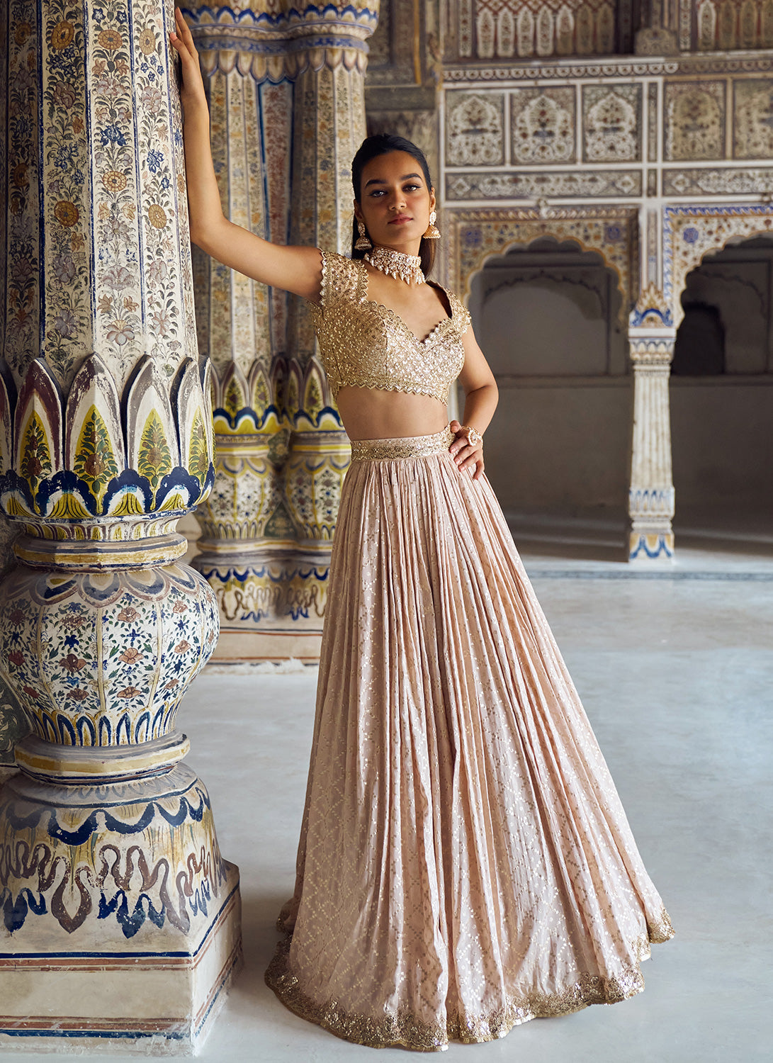 How to Style Lehenga Skirt With A Crop Top For Mehendi Functions | Lehenga  skirt, Mehendi outfits, Embroidered crop tops