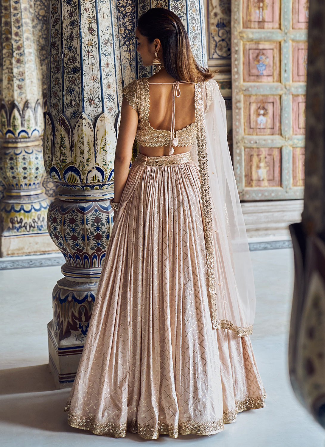 Beige Gold Wedding Lehenga SERIYAH – Panache Haute Couture