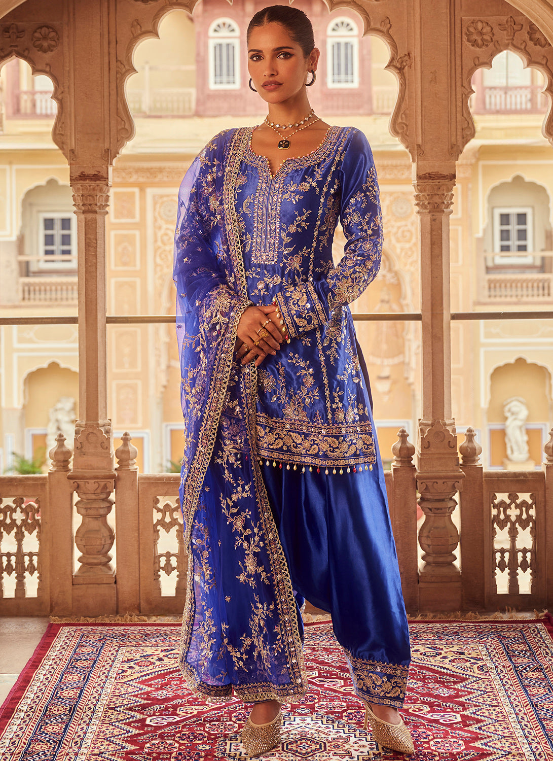 Off shoulder punjabi suits hotsell