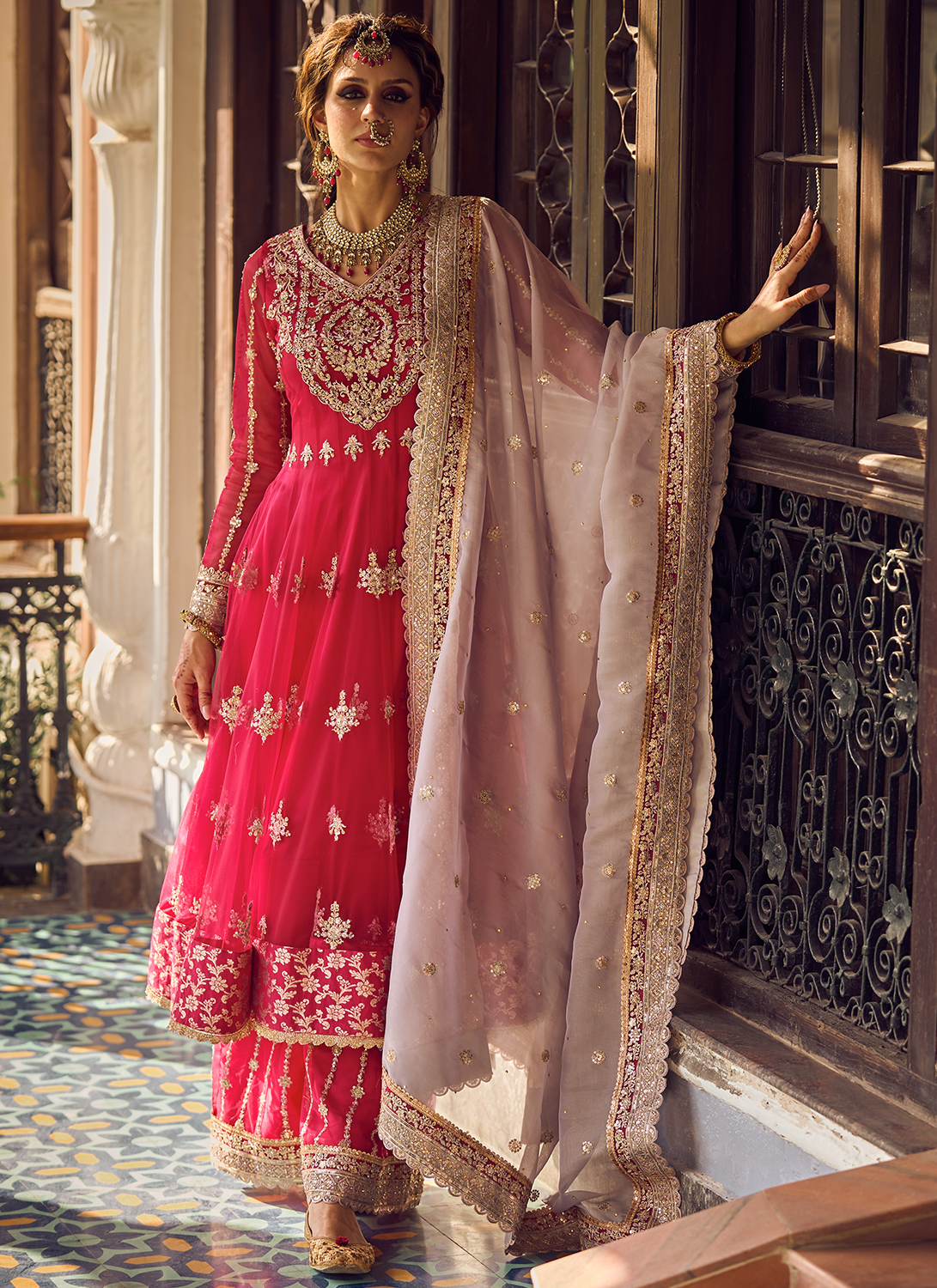 Coral Sunrise Kurti Salwar Kameez with Palazzo Pants  Indian gowns  dresses Fashion Dresses