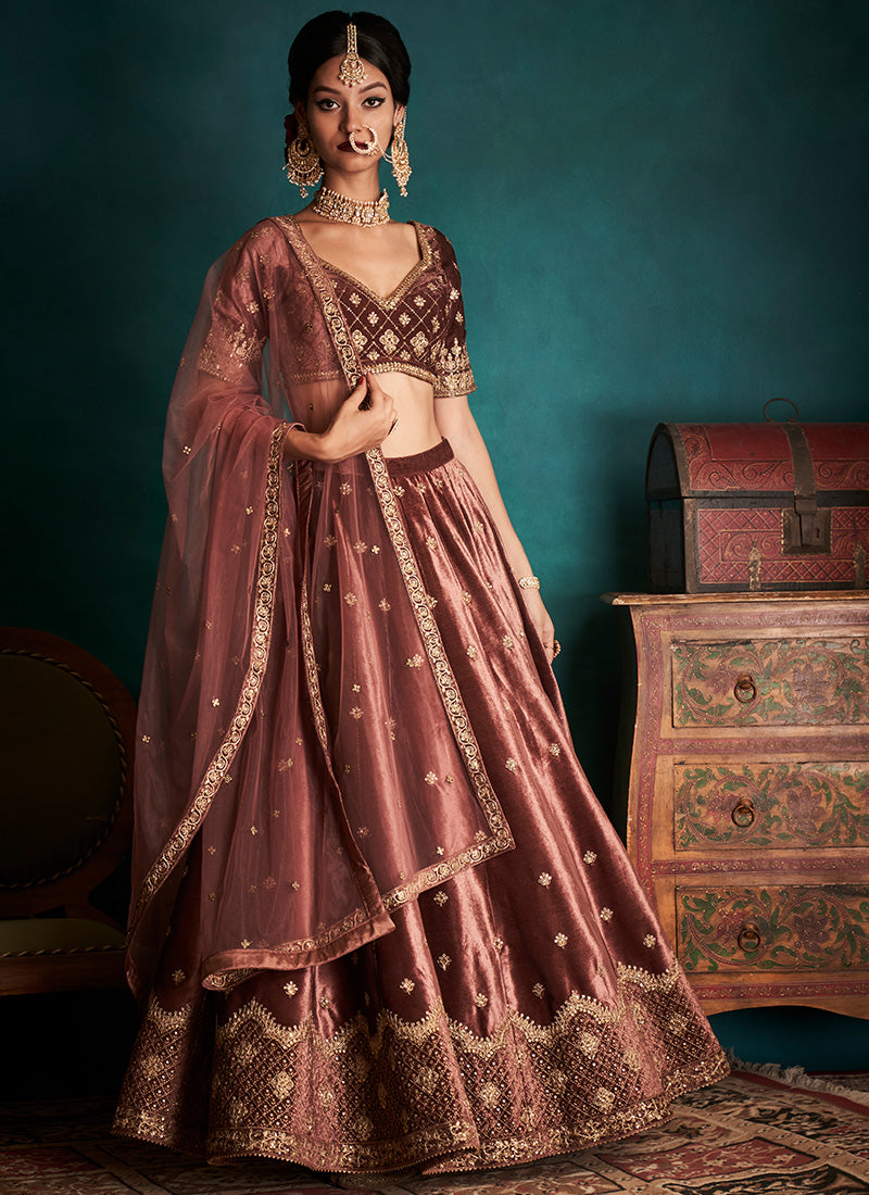 Indian Designer Velvet Lehenga, Maroon Color Wedding Lehenga , Bridal  Lehenga Choli With Double Dupatta, Pakistani Lehenga for Brides - Etsy  Norway
