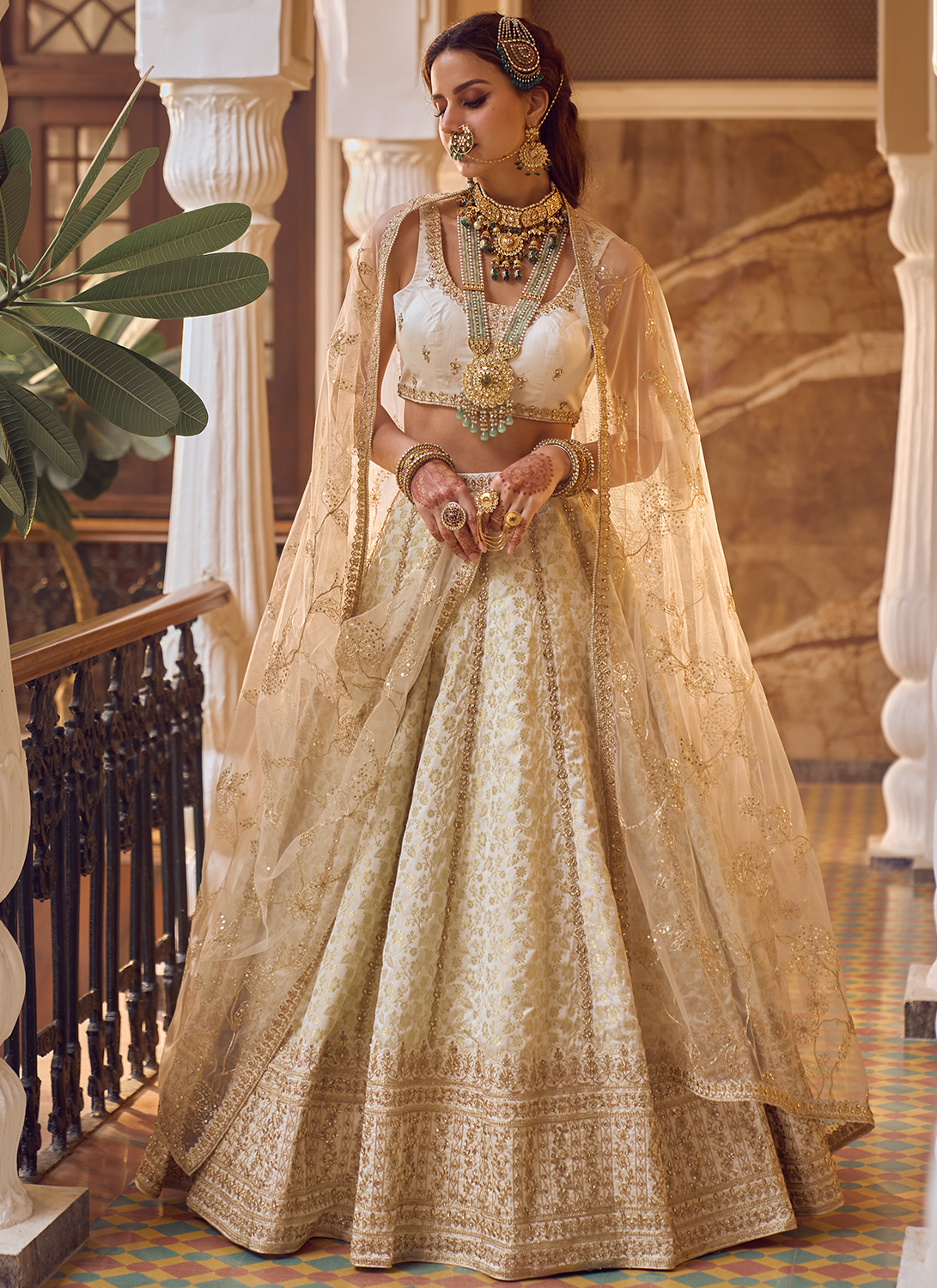 Buy Stunning Sequins Soft Silk Wedding Lehenga Choli From Zeel Clothing