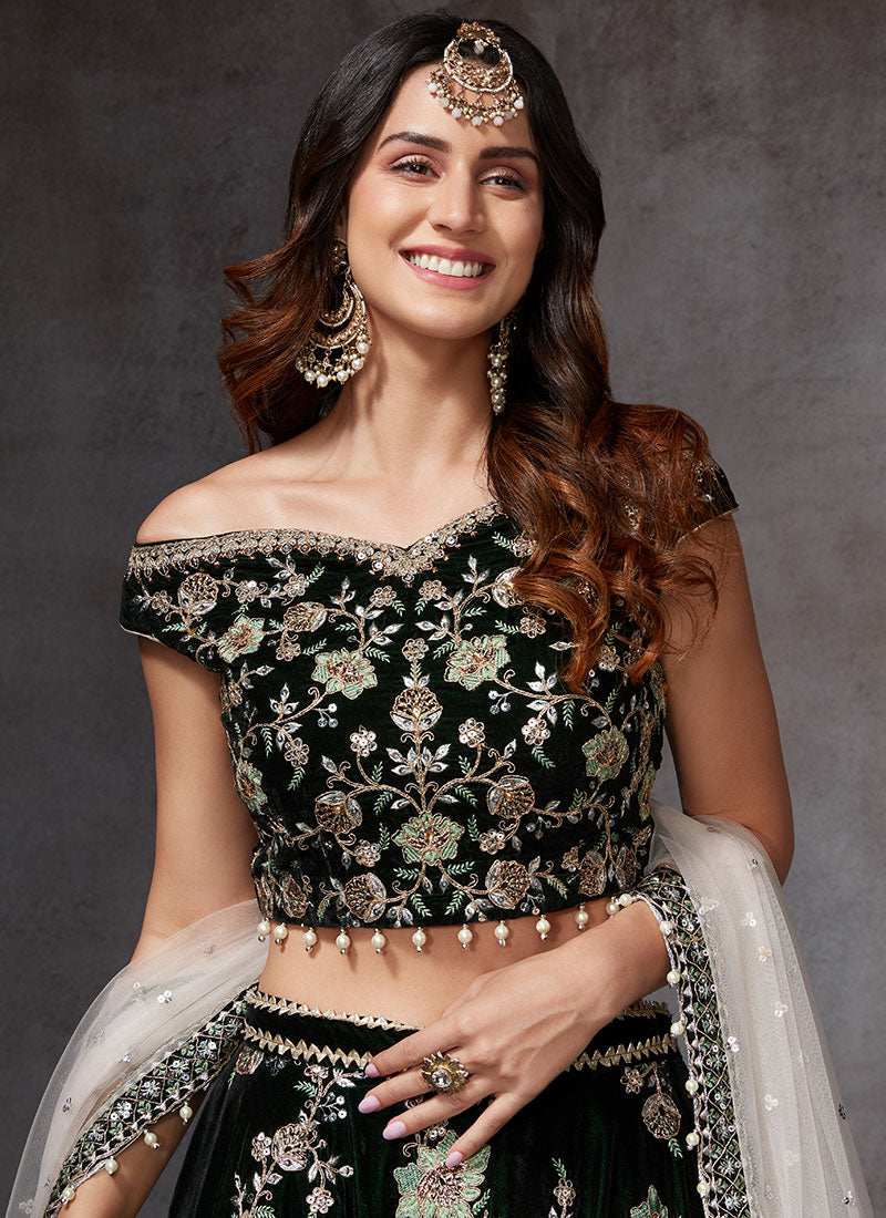 The Elusive Off-Shoulder Lehenga for the Glamorous Bride-To-Be