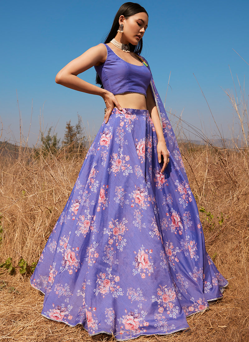 Designer Floral Lehenga Choli-04 | Buy Indian Wear