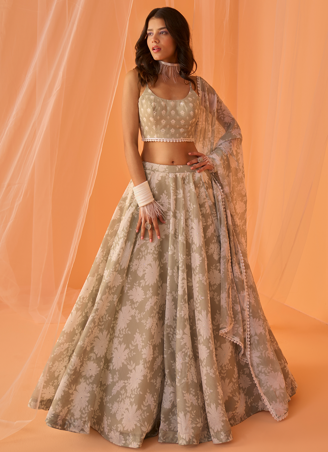 Pista Color Wedding Wear Designer Semi-Stitched Lehenga Choli :: MY SHOPPY  LADIES WEAR
