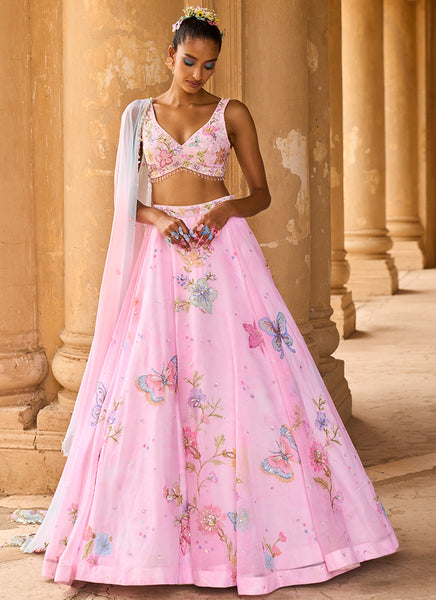 Pink Lehenga Choli