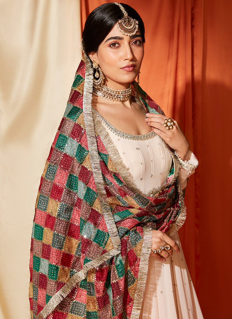 Phulkari bridal outlet lehenga