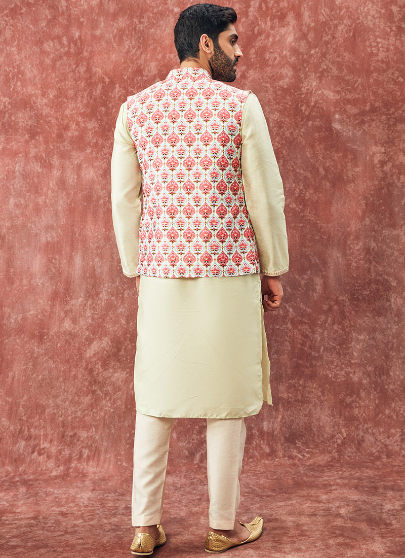 Ajay Arvindbhai Khatri Men's Jute Fabric Regular Nehru Jacket Brown Co –  AjayArvindbhaiKhatri